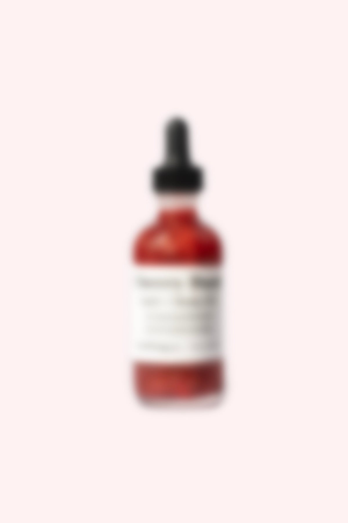 Bottle with a dropper on a white background