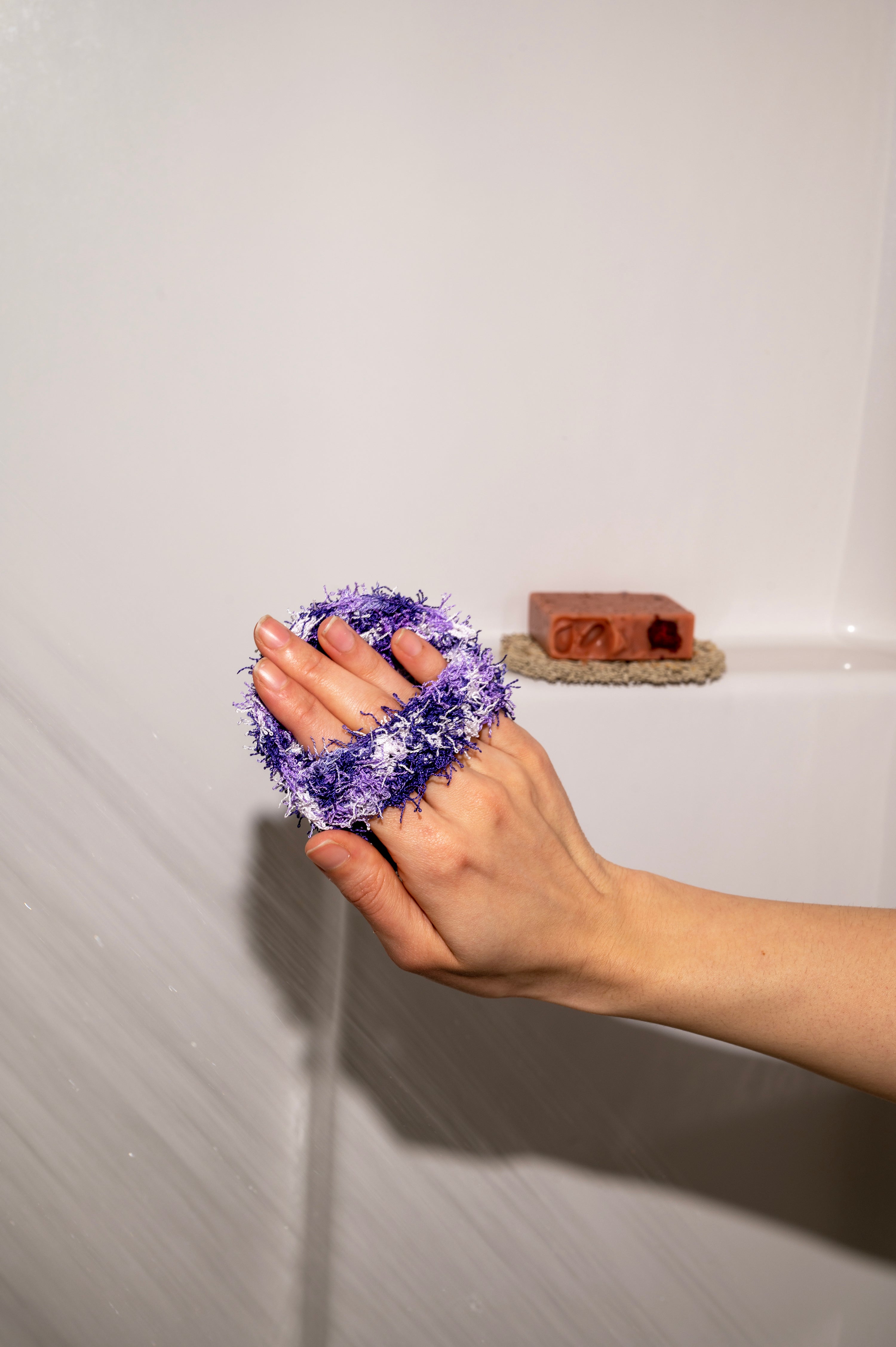 Violet Moon Crocheted Exfoliating Scrubbie