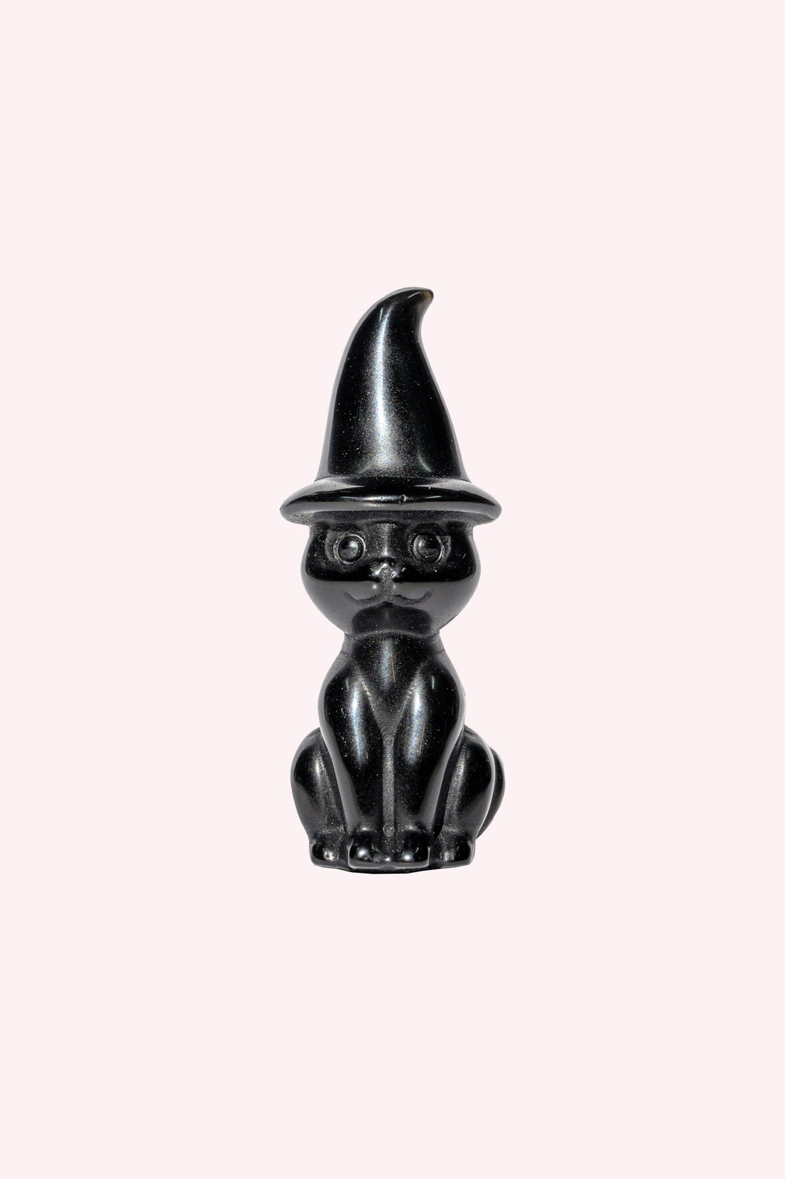 Black Obsidian Witchy Cat