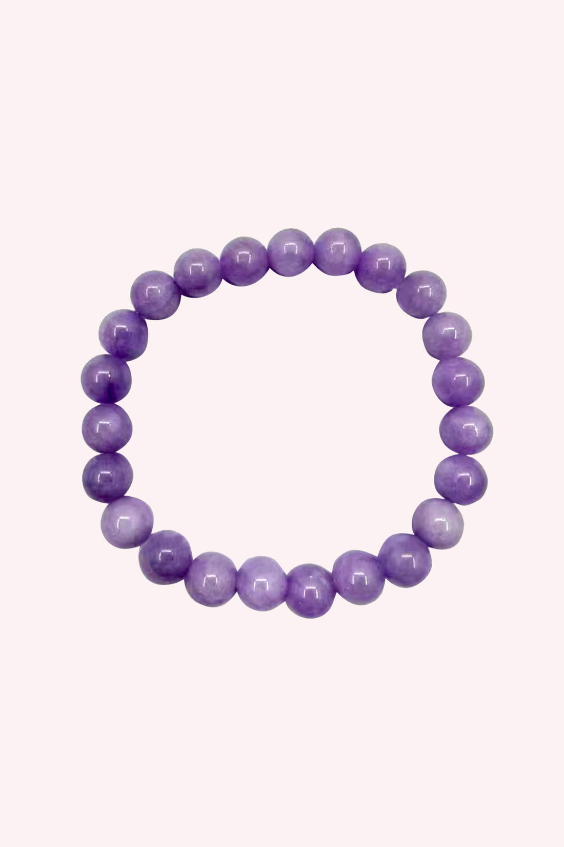 Lavender Jade Crystal Bracelet