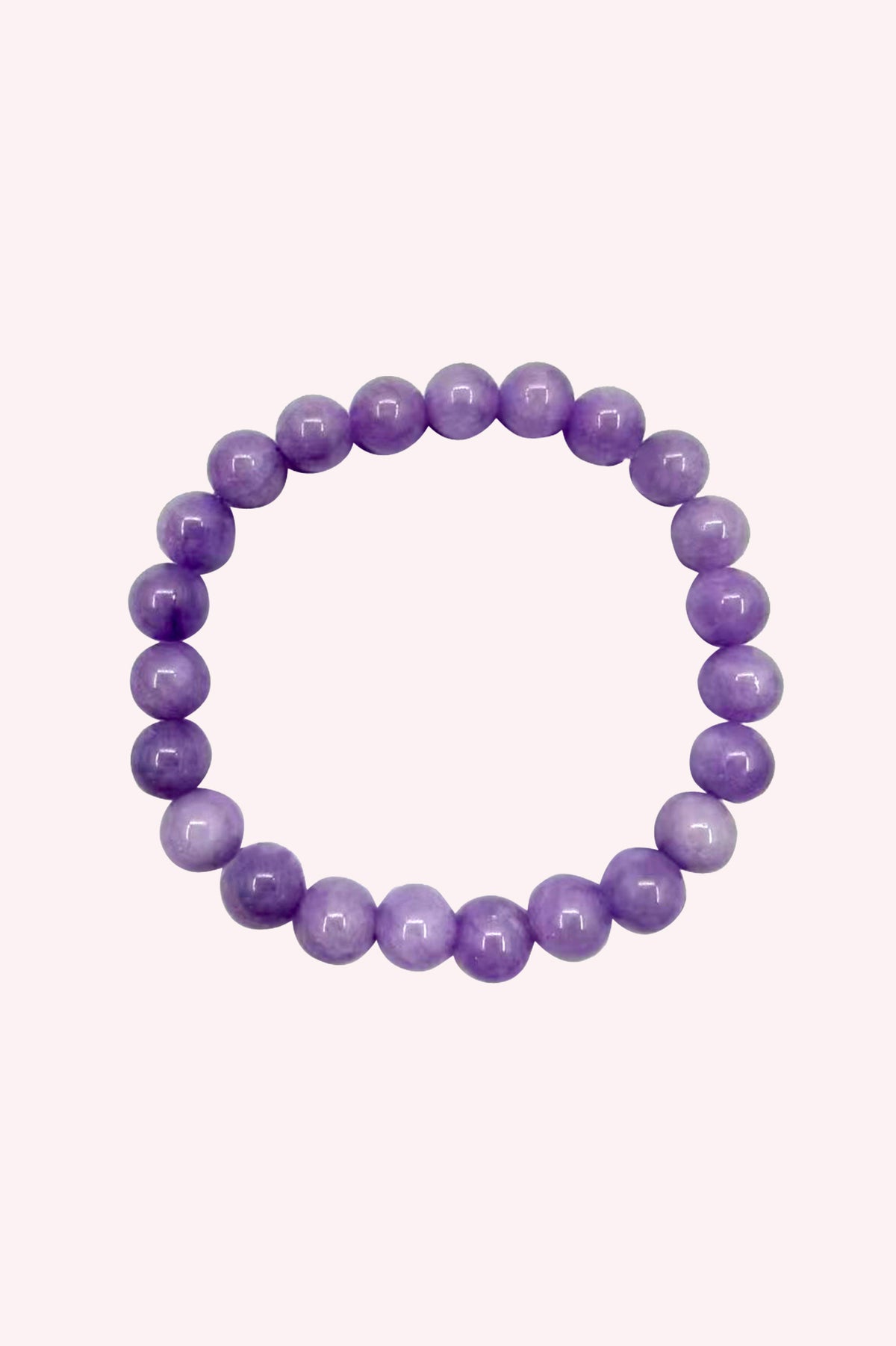 Lavender Jade Crystal Bracelet