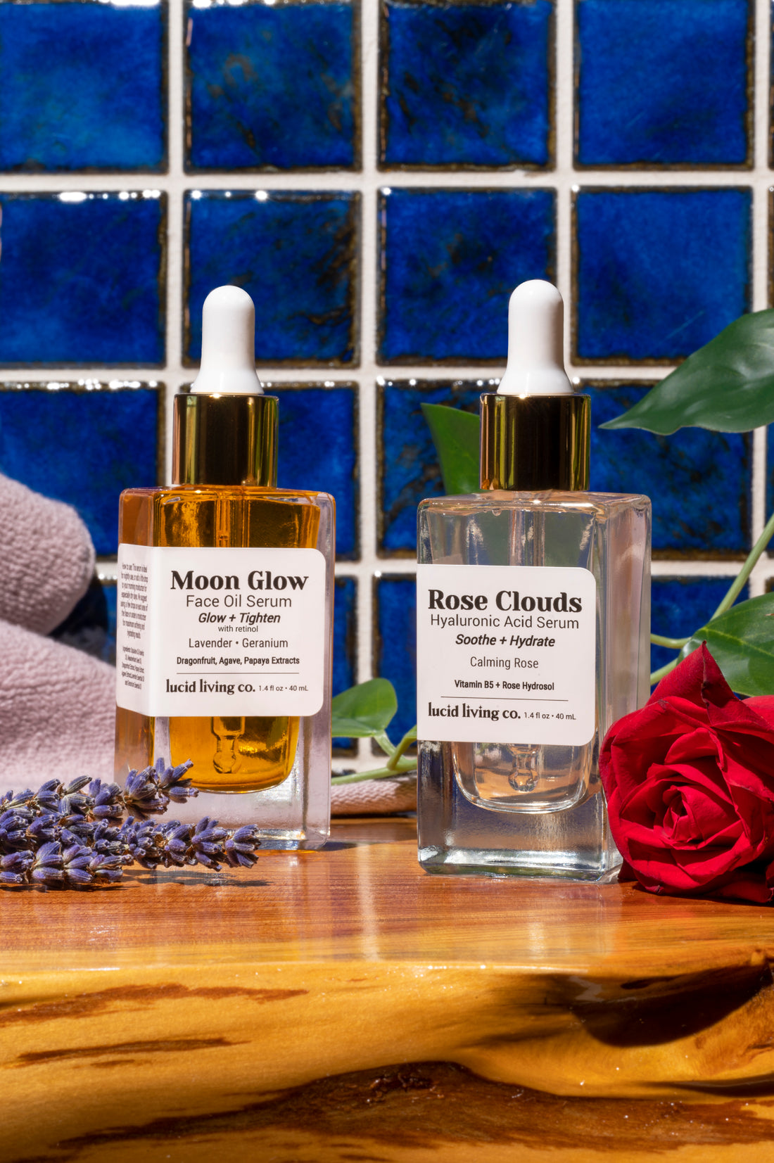 Ensemble Moon Glow et Rose Clouds